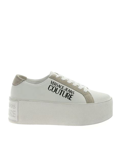 versace jeans couture sneakers bianche gomma